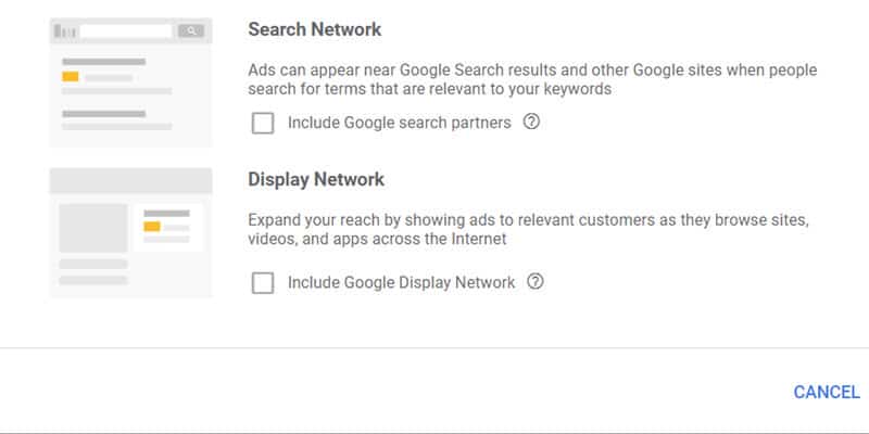 Google Search Network vs Display Network