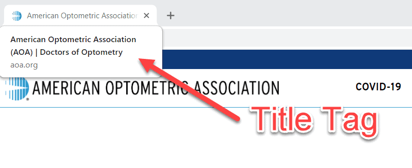 How to View a Title Tag